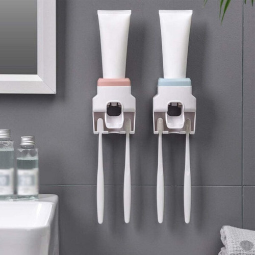Dispensador Automatico De Pasta Dental Con Porta Cepillo