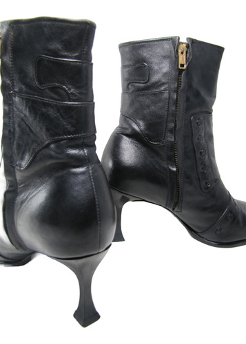 Botas Zapatos No Name Cuero Talla 37 Elegantes (Usado)