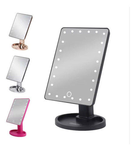 Espejo Luz Led Pantalla Táctil Touch Maquillaje Tocador.