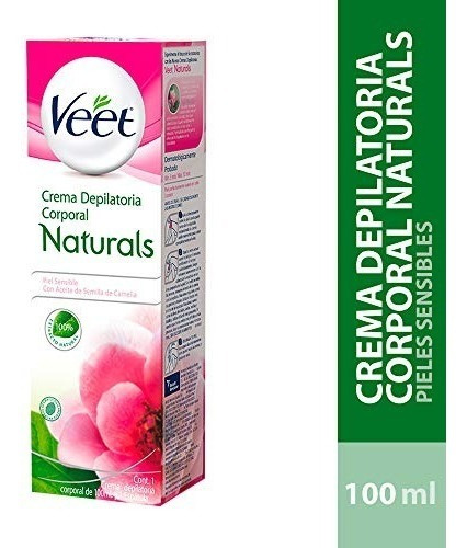 Veet Crema Depilatoria Corporal Camelia Para Piel Sensible,