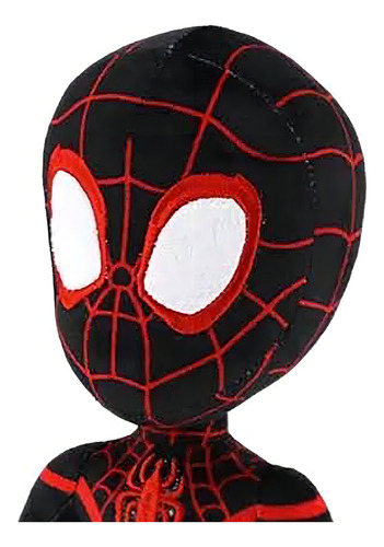Spidey & His Amazing Peluche Electrónico 12 Miles Morales Color Negro