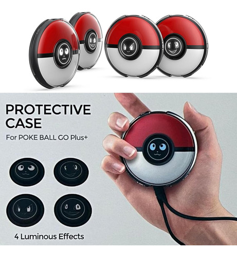 Funda Protector De Silicona Para Poke Bola Go Plus +