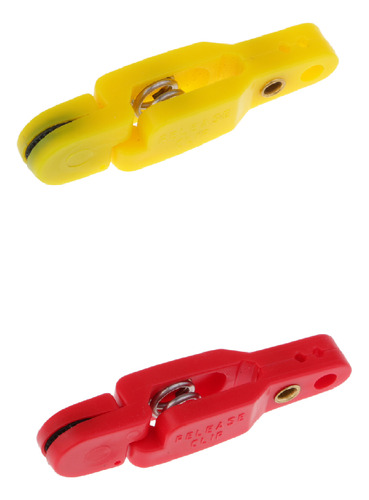 Clips De Liberación A Presión De 2 Piezas Rojo Amarillo