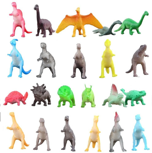 Mini Figuras Dinosaurios Valefortoy  72 Piezas 