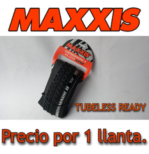 Imagen 1 de 7 de Llanta Tubeless Ready 2c/ Exo 29*2.10. Maxxis Crossmark I I