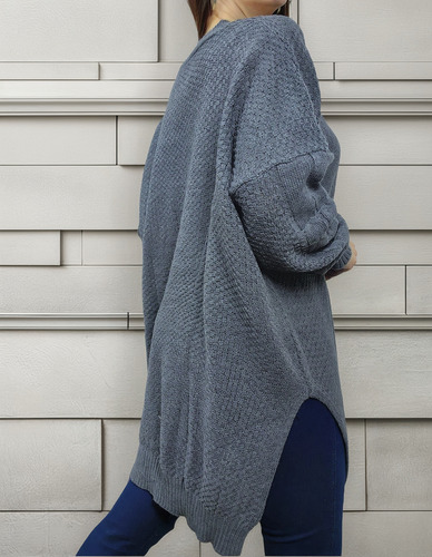 Sweater Tramado Maxi Oversize Mujer Talle Especial Grande