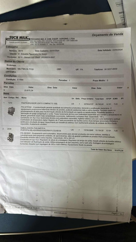 Pasteurizador E Empacotadeira De Leite! Se Encontra Na Caixa