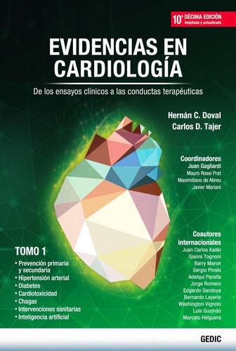 Doval Tajer Evidencias En Cardiología 10 Ed. 4 Tomos Nuev 