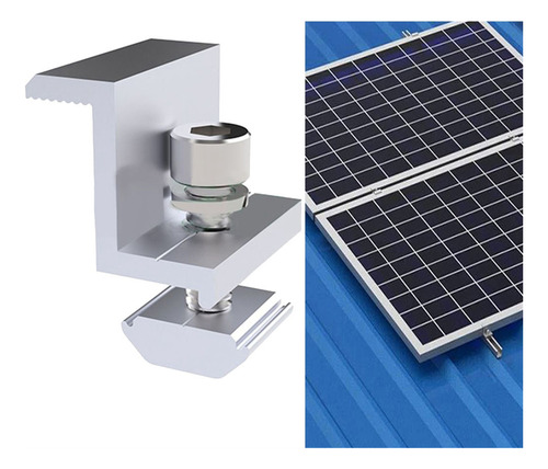 Soporte De Montaje En Panel Solar Panel Fotovoltaico Riel Pa