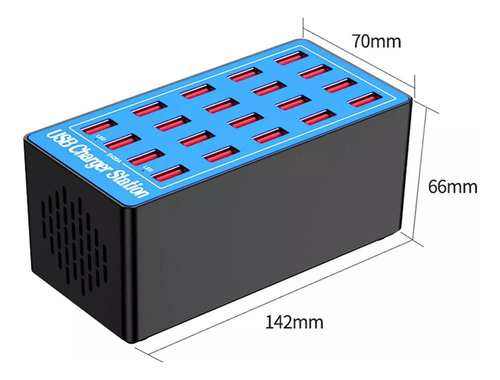 Estación De Carga Multicontacto Usb, Adaptadores Usb