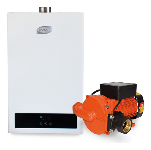 Kit Calentador 16l Gas Lp Y Bom Presurizadora 2.5 Serv Evans Color Blanco Tipo de gas GN