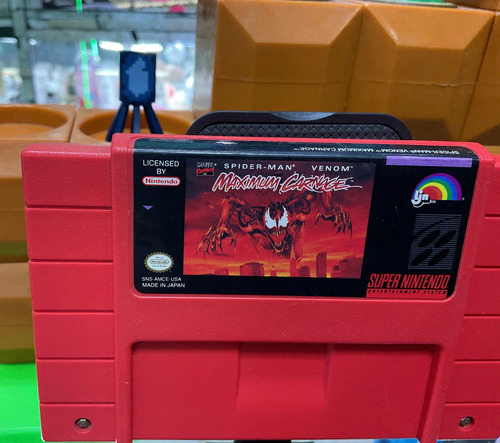 Spiderman & Venom Maximum Carnage Snes Original *play Again* (Reacondicionado)