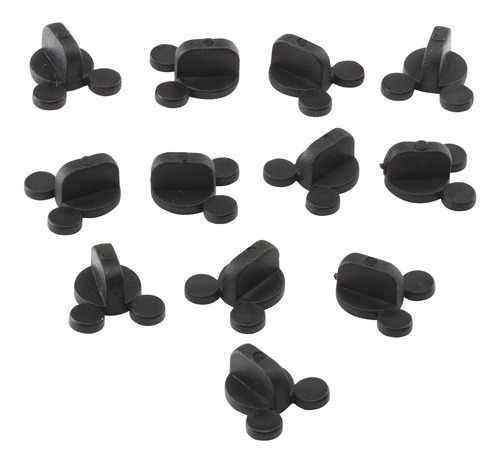 Pine Goma Pvc Oreja Raton 12 Piezas  Para Mickey Mouse