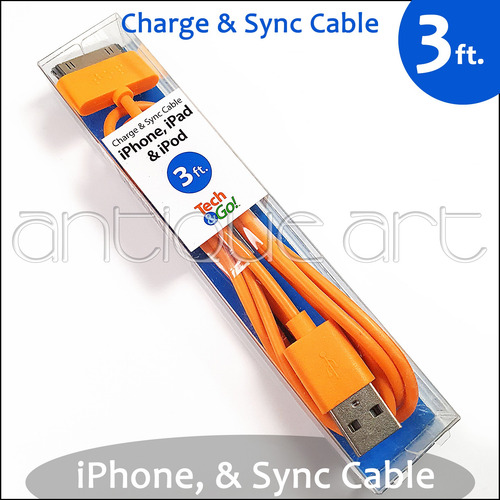 A64 Cable Usb Para iPhone 3 3s iPad iPod Charge Sync