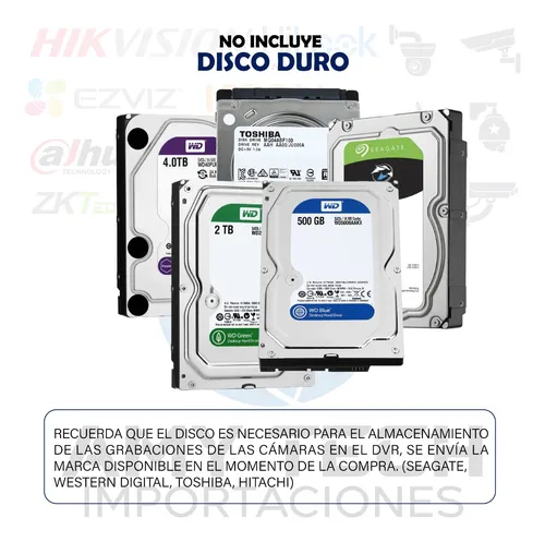 Kit Cámaras Seguridad Dahua 4k 5mp 8 Ch + 8 Cam