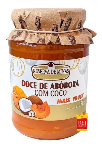 Doce De Abóbora Com Coco 3 Unidades