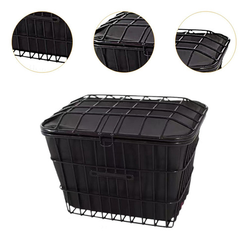 Cesta Para Bicicleta, Alforja Portátil S Con Tapa Frontal