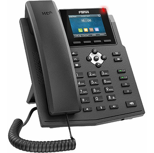 Telefono Ip Oficina Fanvil 6 Lineas Sip Lcd Color Gigab X3u