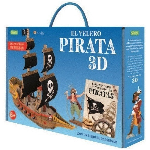 El Velero Pirata - Manolito - Libro + Puzzle 3d