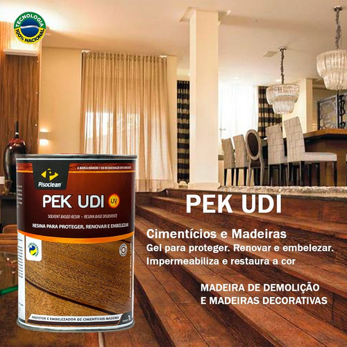 Protetor Embelezador Pek Udi Cimenticios Madeira 1l