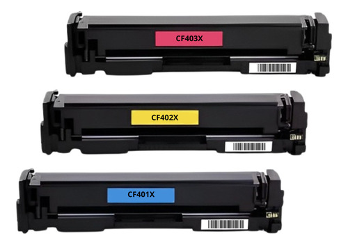 3x Compatível Hp M252dw Laserjet Color M252 M277dw 201x