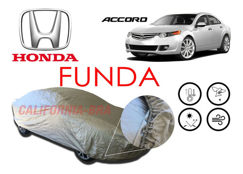 Funda Cubierta Lona Afelpada Cubre Honda Accord 2011-12.