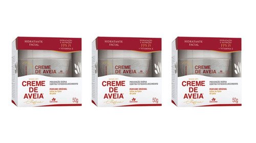 Creme De Aveia Davene 50 G Classico - Kit C/ 3un