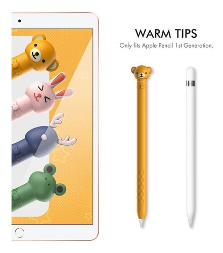 Capa Protetora De Silicone Para Apple Pencil 1ª Geração