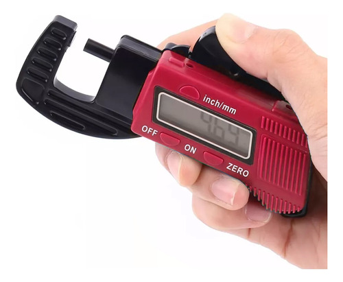 Micrometro Digital Medidor De Espesor Calibrador 0-12,7mm