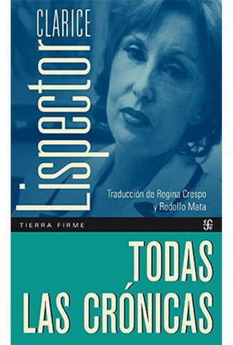 Libro Fisico Todas Las Crónicas,  Clarice Lispector