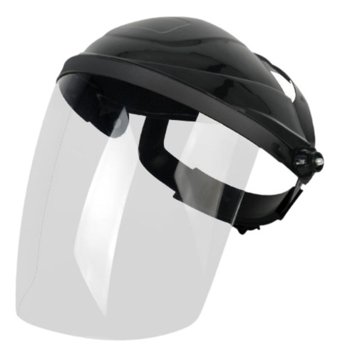 Equipo De Protección Del Casco De Top Negro Transparente