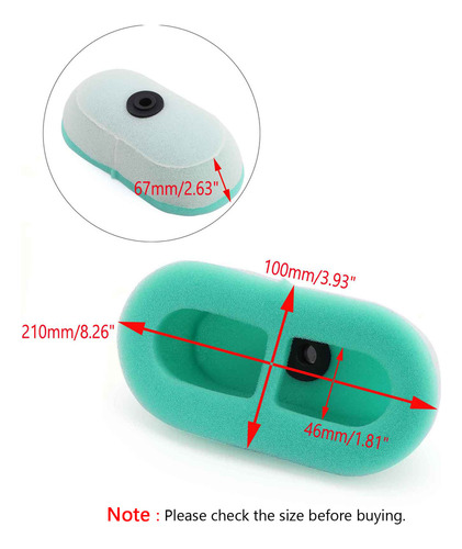 Filtro De Aire Para Honda Xr250l Xr250r Xr350r Xr400r Xr600