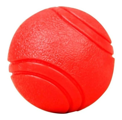 Pelota Extra Dura Para Perros Relieve Saltarín Tipo Kong S/m