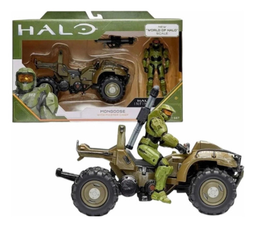 Halo Infinite Mongoose With Master Chief Vehiculo Nuevo