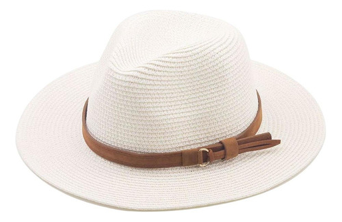 Sombreros De Paja Unisex Panama Sunhats Sun Visor Uv Protect