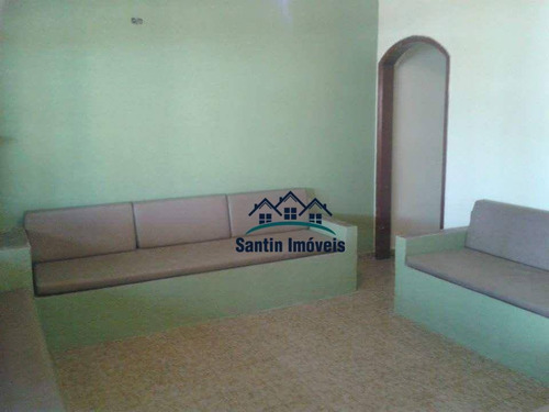 Casa Com 2 Quartos, Espaço Gourmet ,quintal, Edícula ,04 Vagas À Venda, 125 M² Por R$ 240.000 - Jardim Praia Grande - Mongaguá/sp - Ca0174