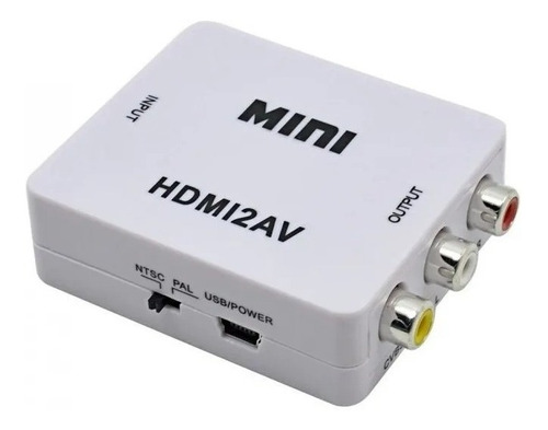 Imagem 8 de 8 de Mini Conversor Hd Vídeo Hdmi X Av Rca - Hdmi2av