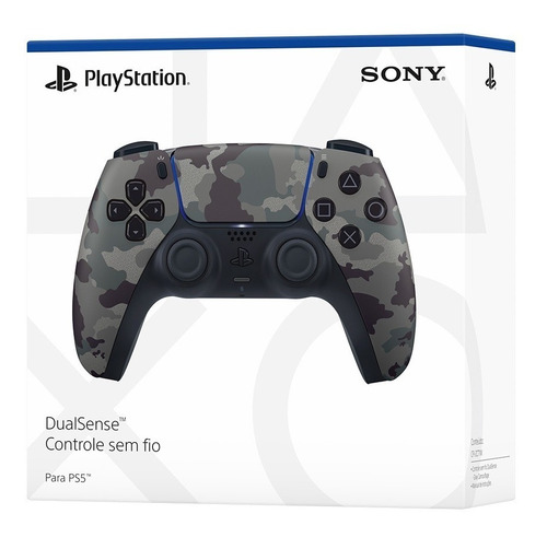 Controle Sem Fio Sony Playstation Dualsense Gray Camouflage