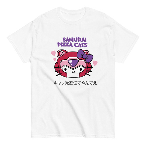 Playera Samurai Pizza Kat. Kitty Traje Iron Man Robot Gato