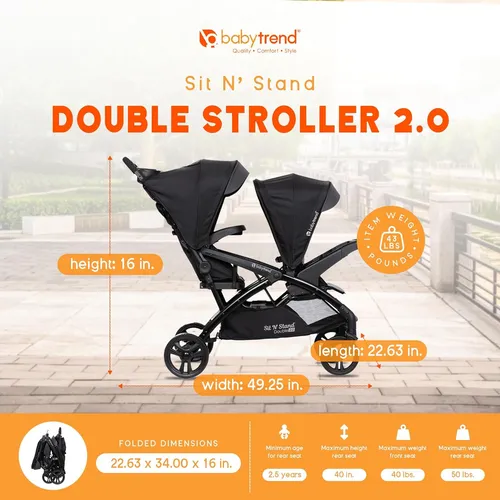 Graco double stroller sit n stand hotsell