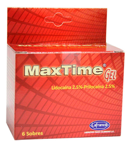 Maxtime Caja X 6 Sobres En Gel