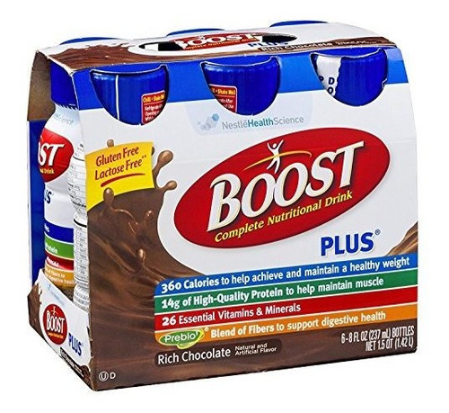 Boost Plus Chocolate Sensation Nutricional Energy Drink, 24 