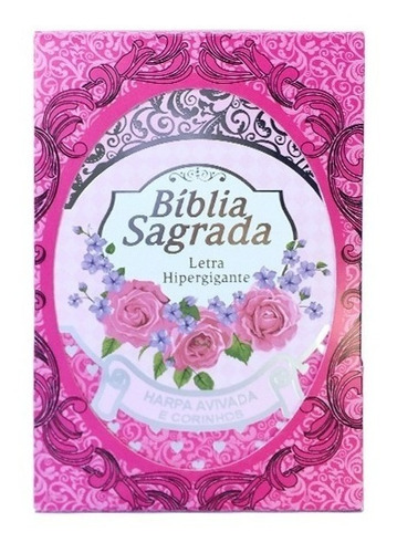 Bíblia Sagrada Letra Extragigante C/ Harpa Feminina Pink