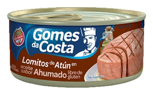 Atun Gomes Da Costa En Aceite Lomitos Lomo Ahumado 170gr X12