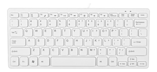 Teclado Com Fio 78 Chaves Presentes Ideais, Branco