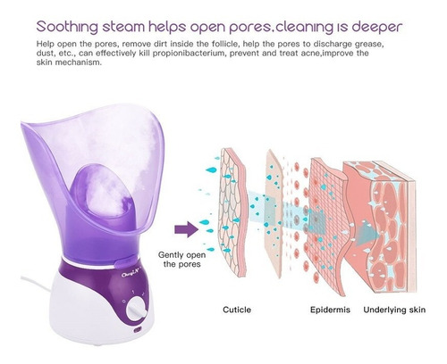 Imagen 2 de 6 de Vaporizador O Vaporera Facial Profesional Limpieza De Poros