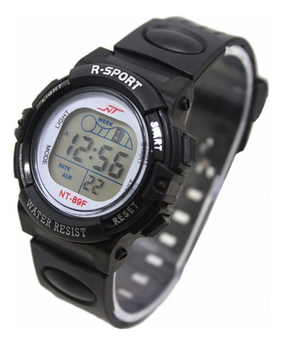 Relógio De Pulso Girl Boy Led Light Alarm Date Digital Multi