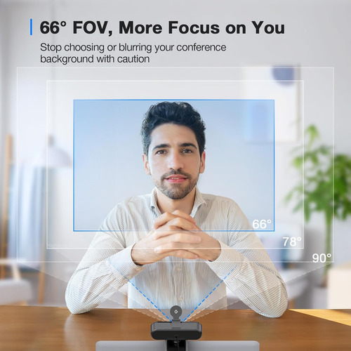Emeet C960 4k Webcam For Pc, 4k Uhd Sony Sensor, Tof Auto...