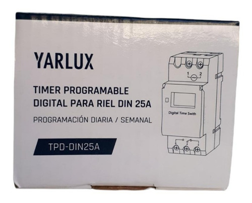 Timer Temporizador Digital Programable Riel Din 220v 25amp