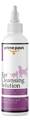 Prime Paws Solucion Limpiadora De Oidos Para Perros Y Gatos,